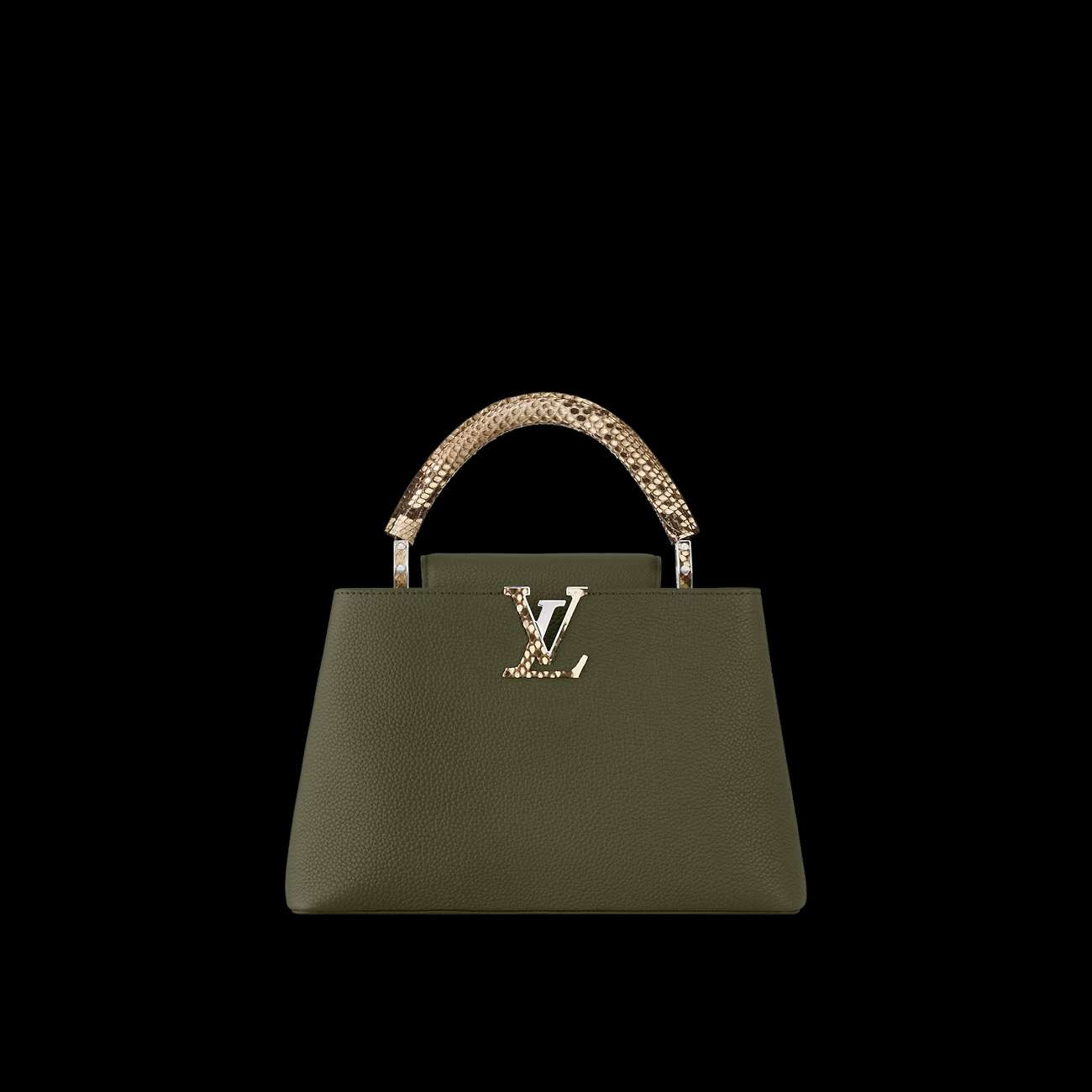 Louis Vuitton Capucines MM taška s ručkou z pytóna