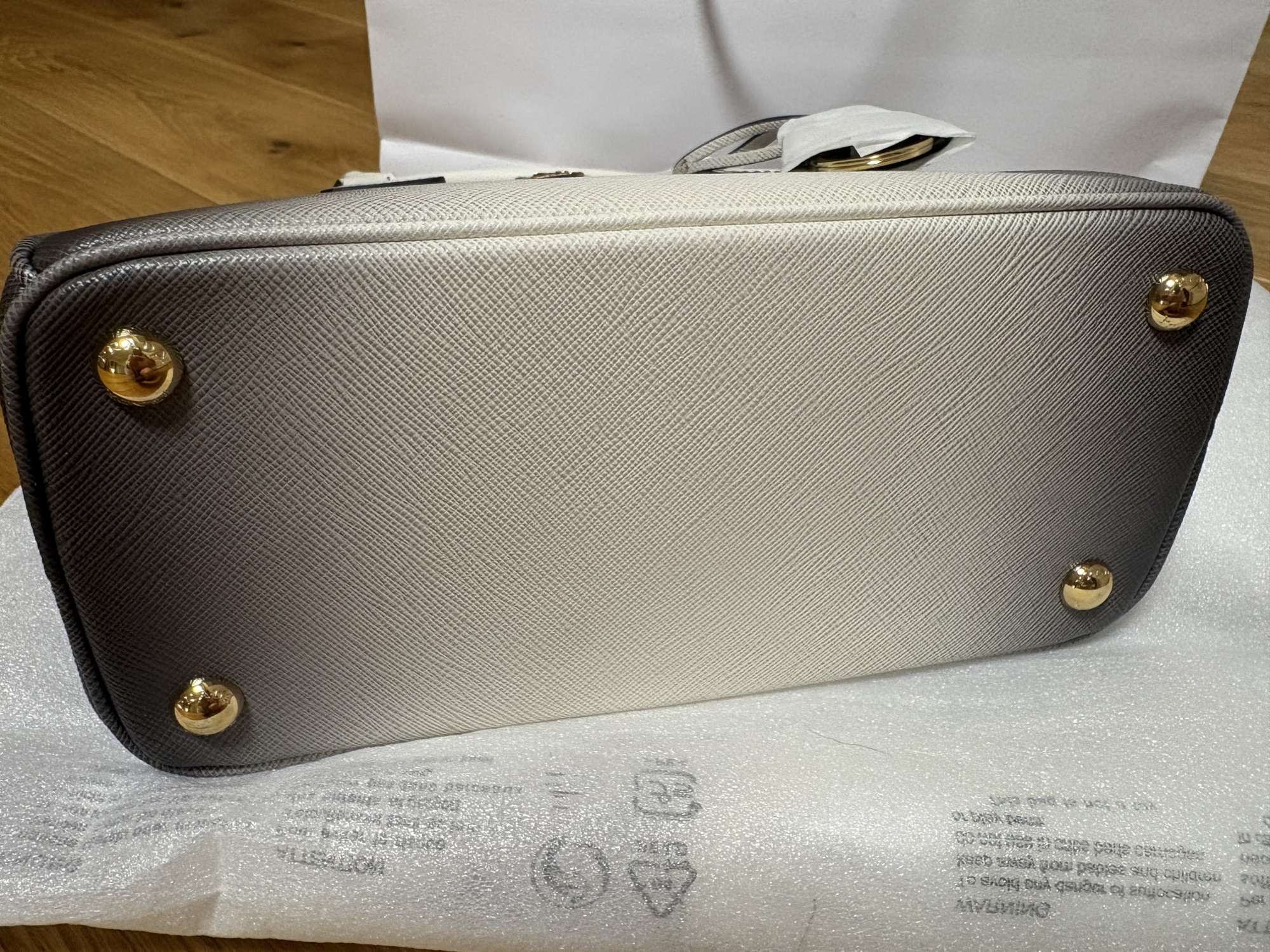 PRADA Galleria Saffiano Lux Ombre Small Double Zip