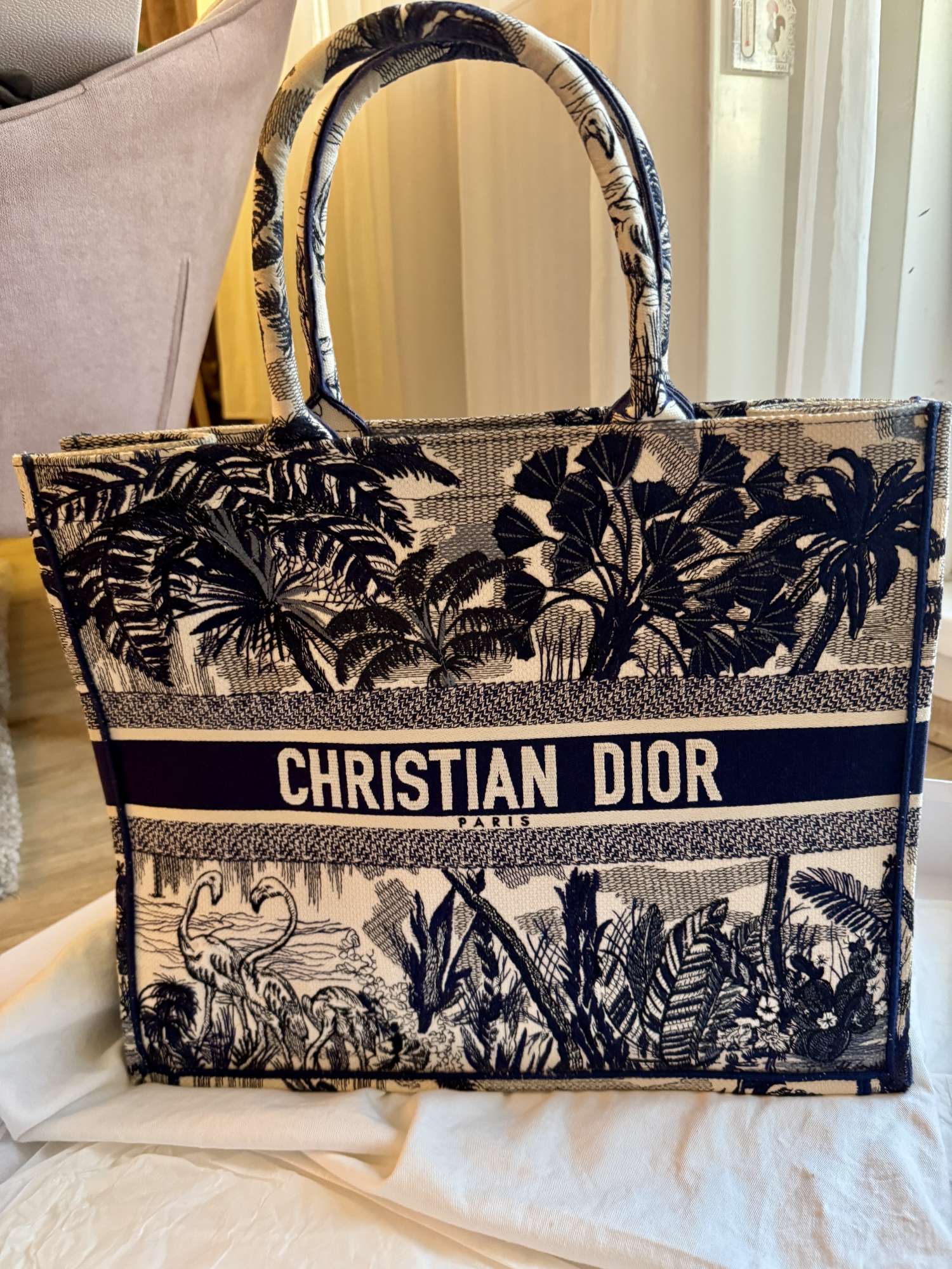 Dior large book tote