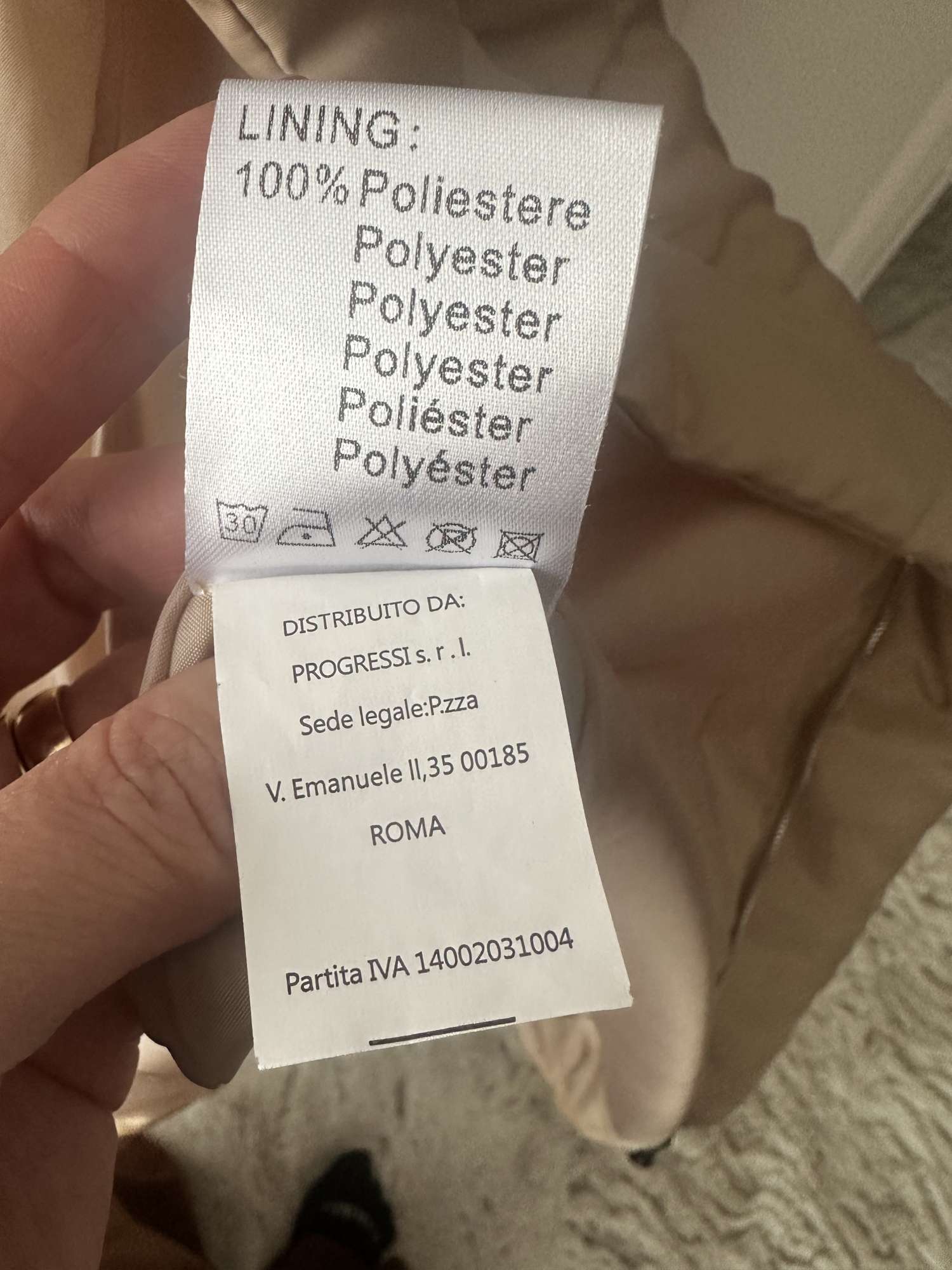 Luxusny taliansky zimny kabat medovej farby