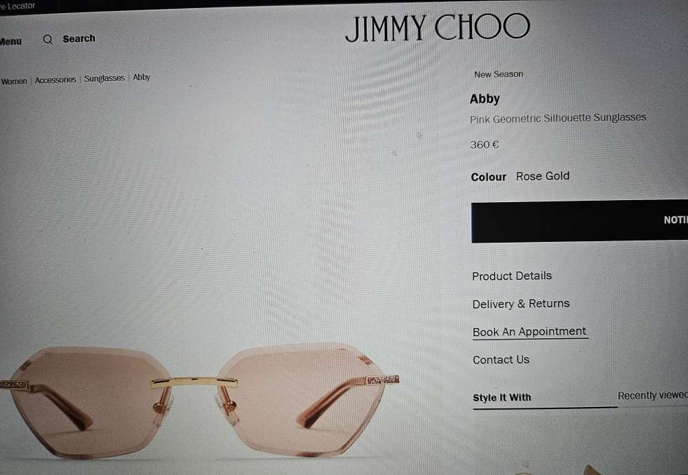 Jimmy Choo slnečné okuliare ABBY.
