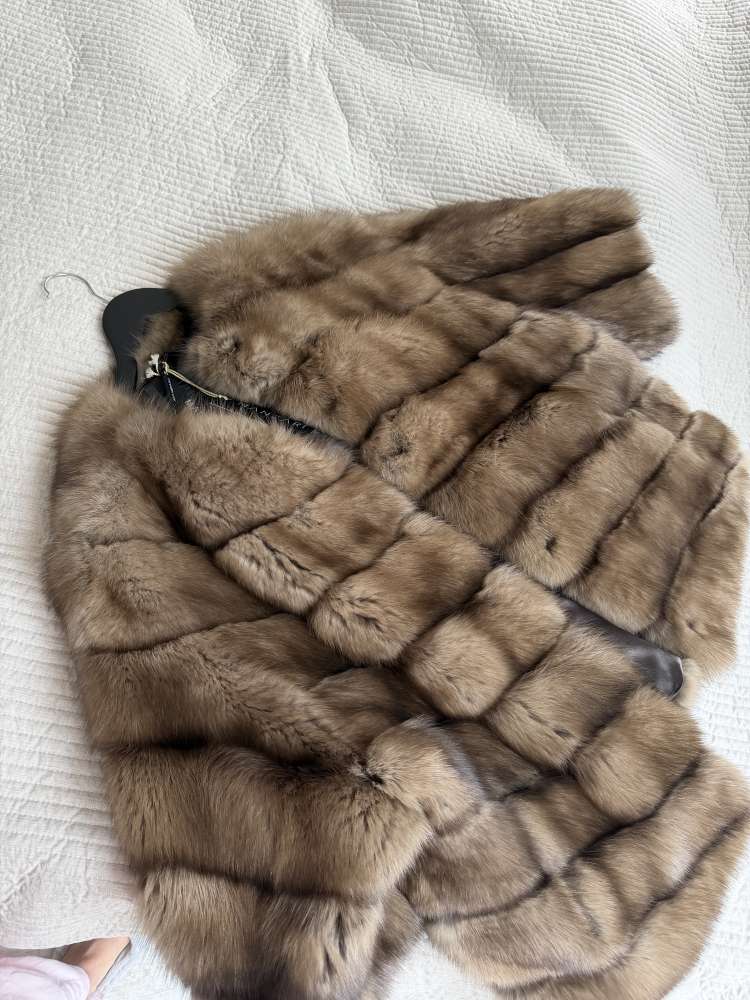 MANZARI Russian Sable luxusný kožuch zo soboľa