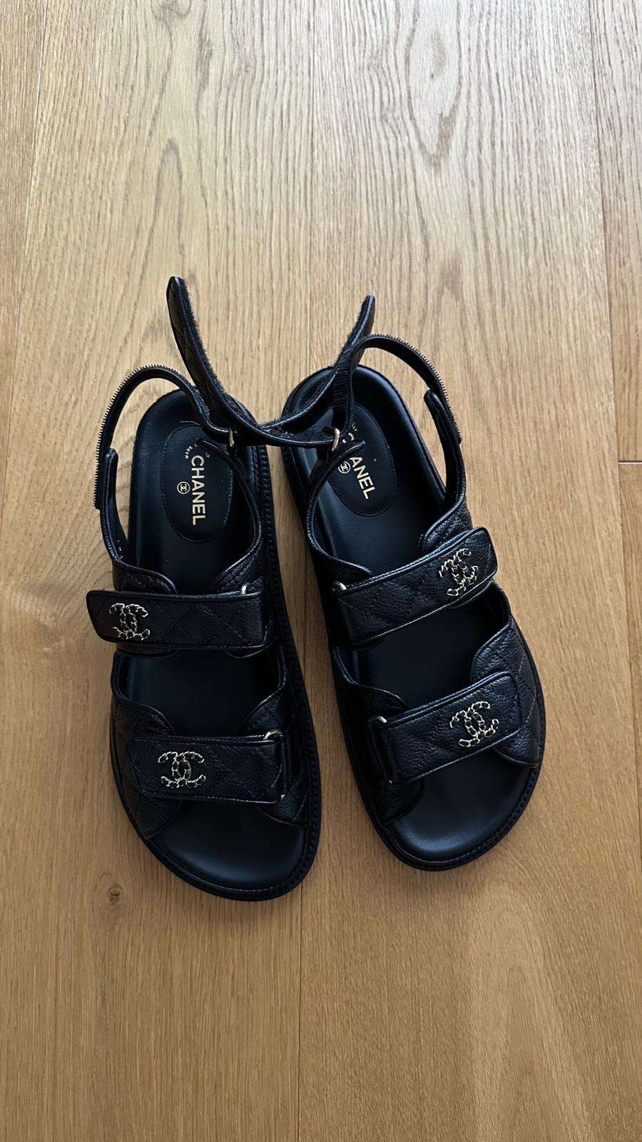 Chanel grandad sandále