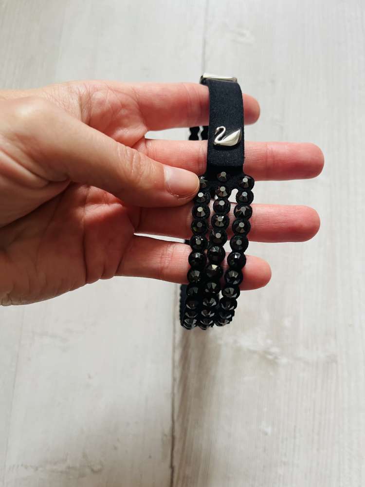 Swarovski choker/náramok čierny