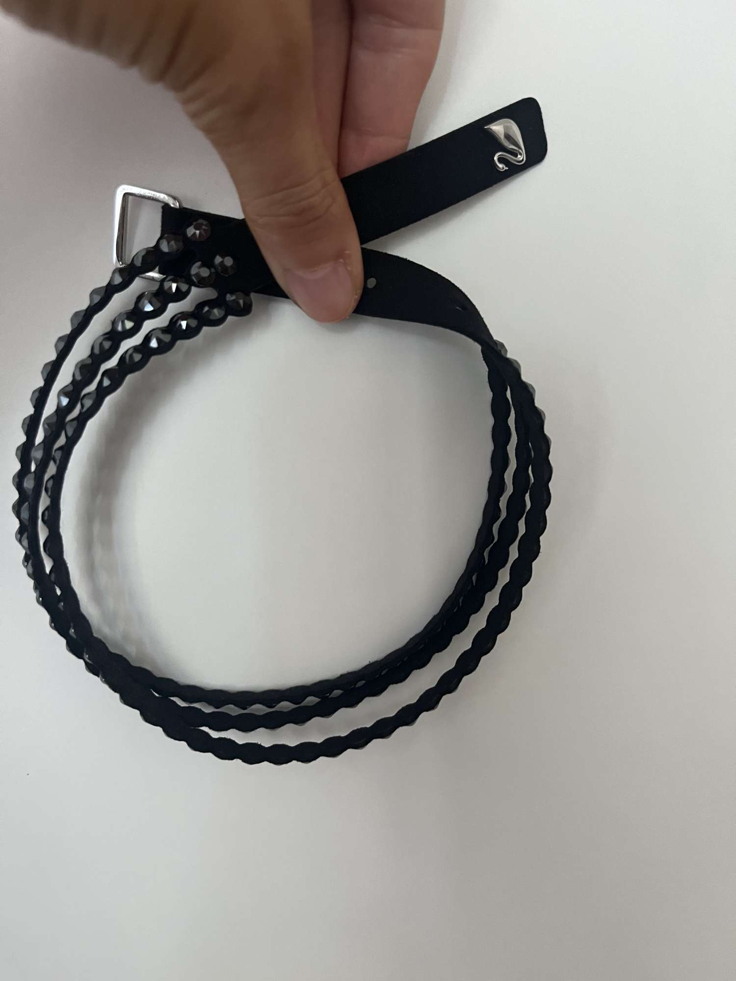 Swarovski choker/náramok čierny