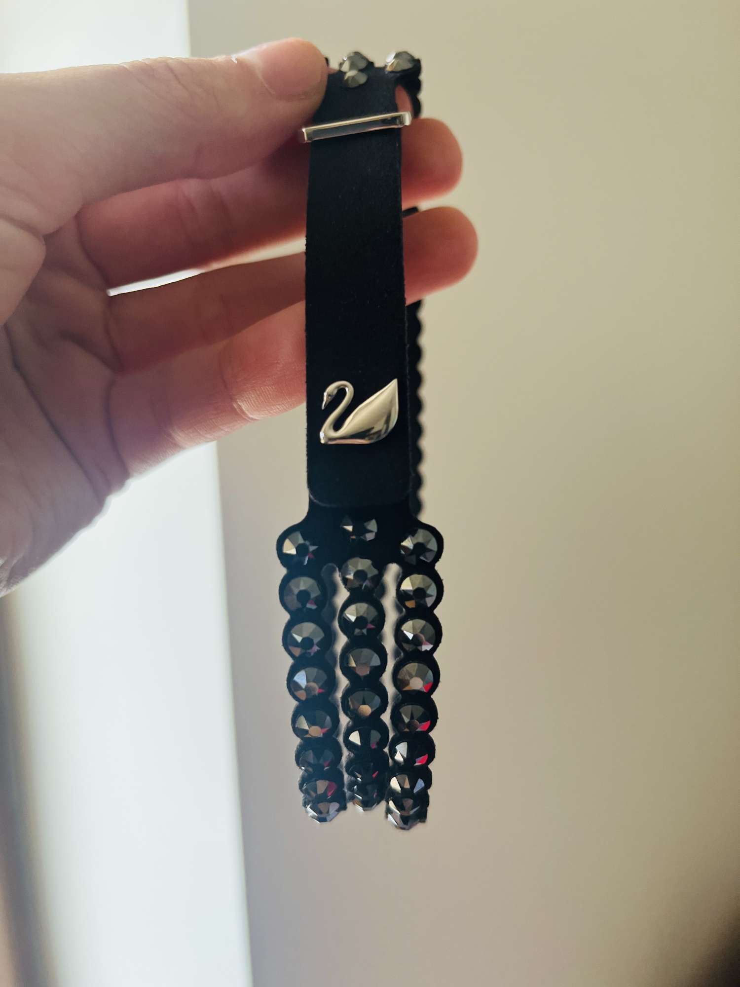 Swarovski choker/náramok čierny