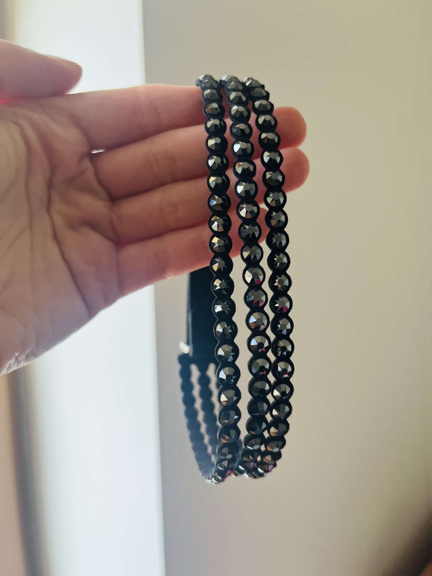 Swarovski choker/náramok čierny