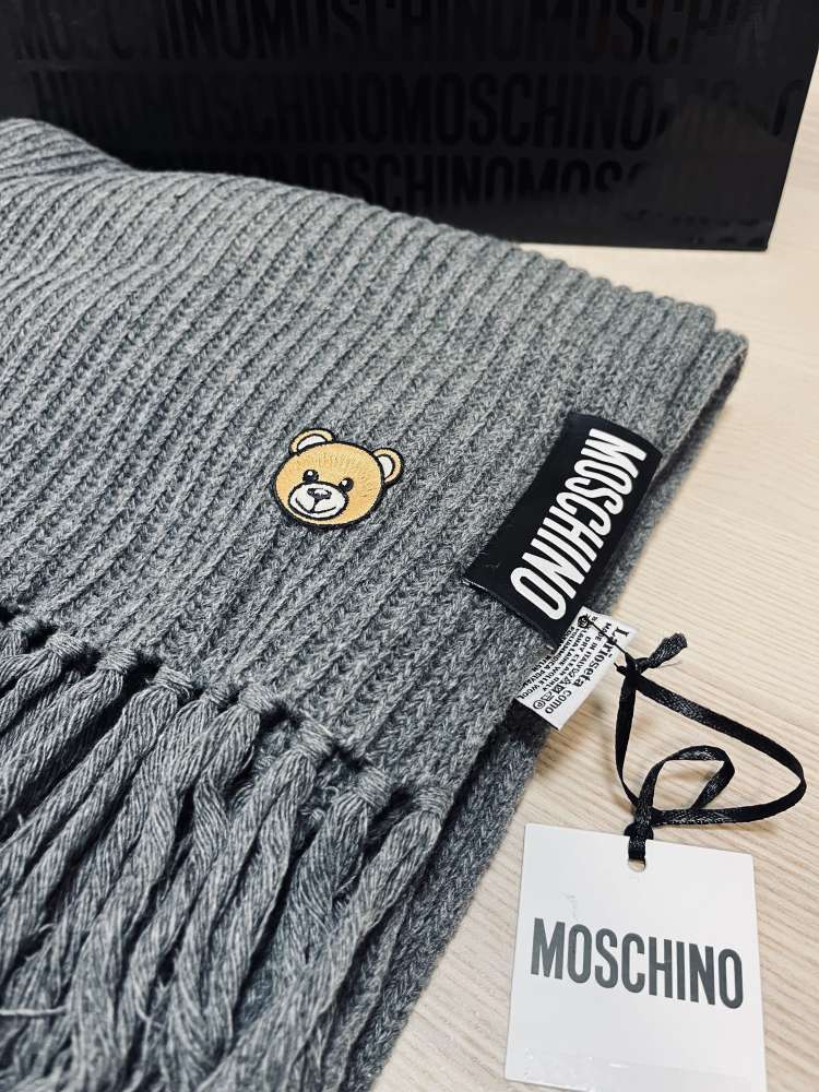 Moschino šedý šál