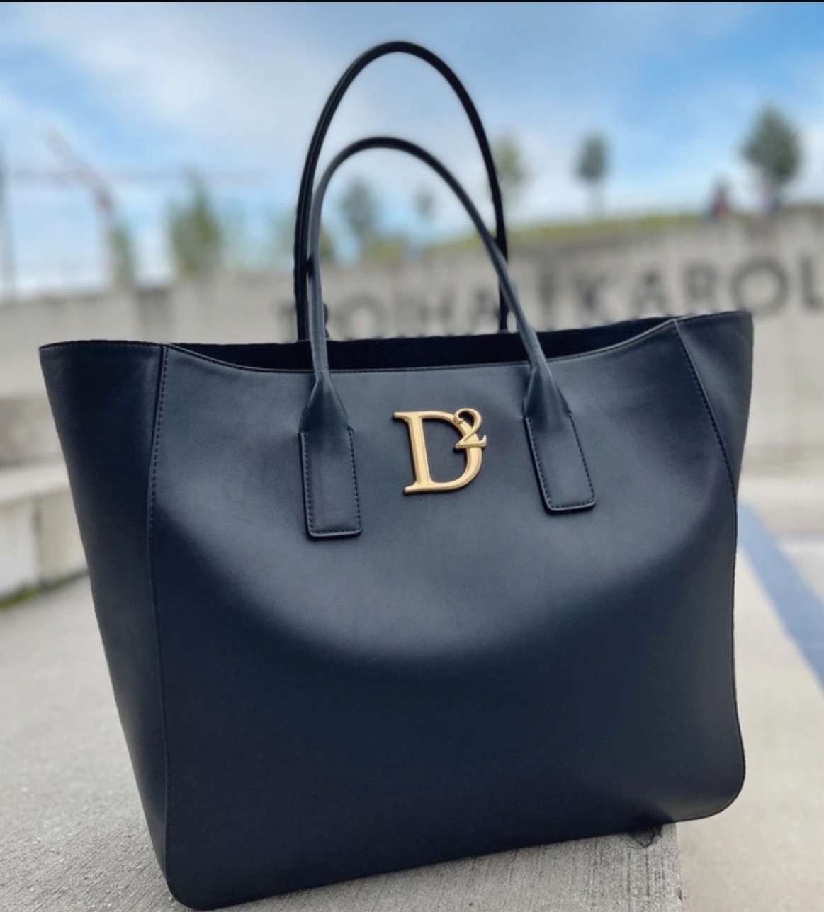 Dsquared tote shopper leather bag