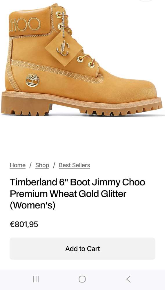 Jimmy Choo x Timberland boots.