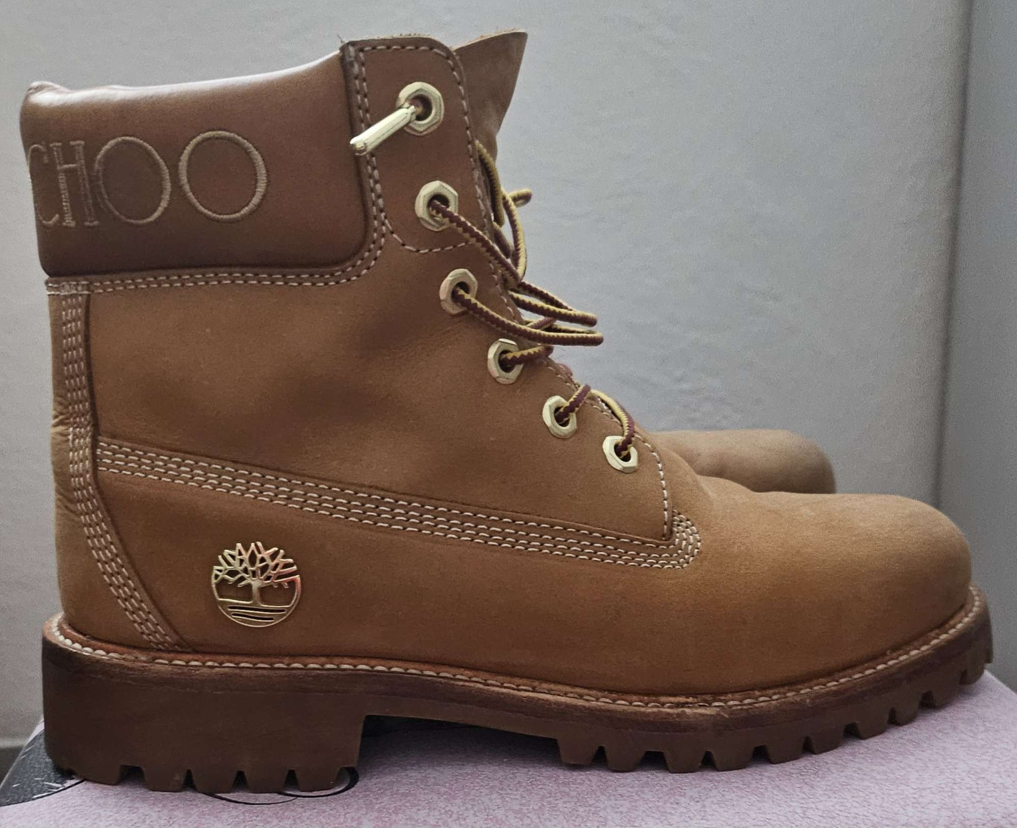 Jimmy Choo x Timberland boots.