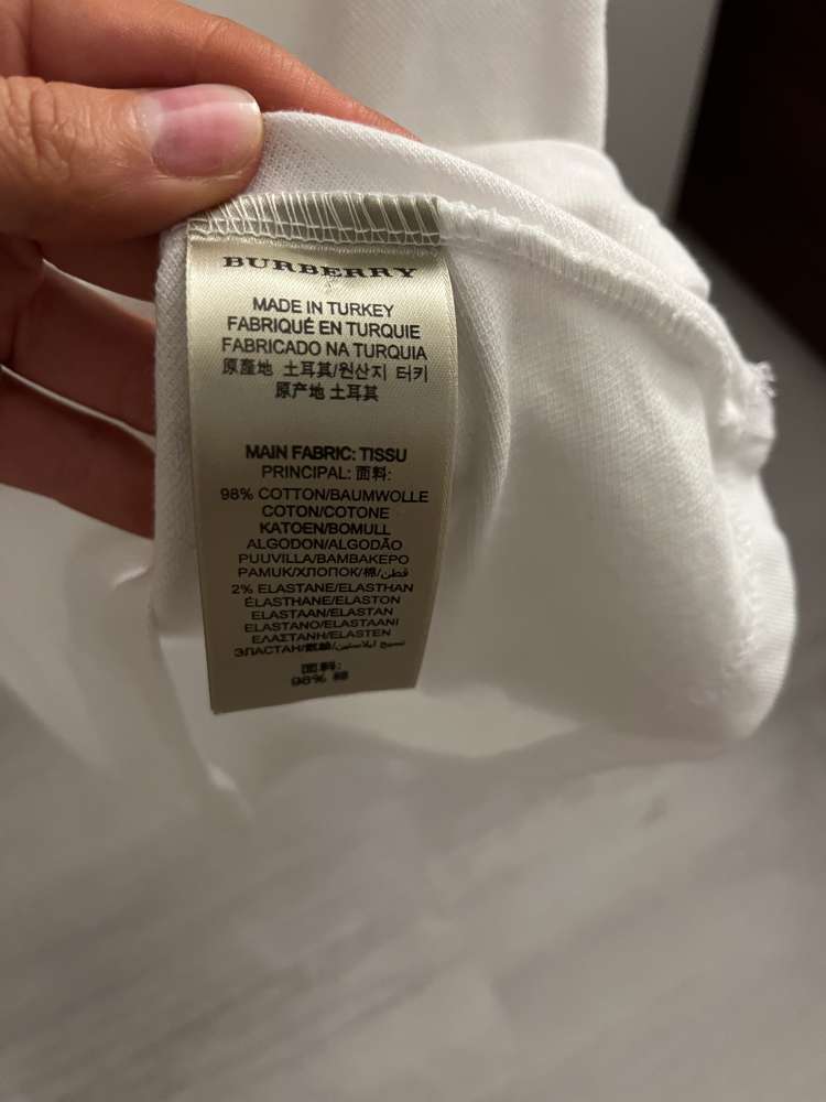 Burberry biela polokošeľa XS
