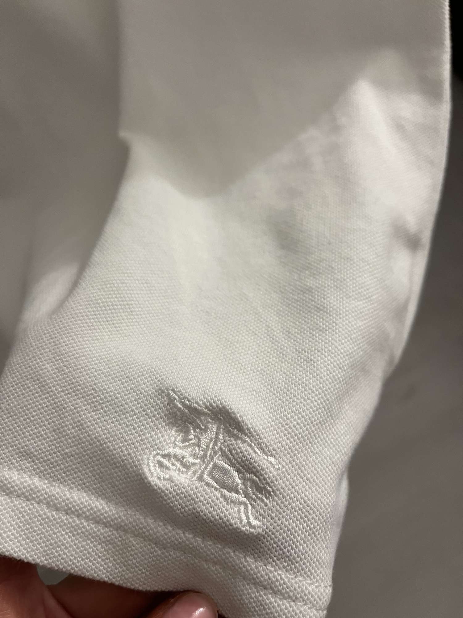 Burberry biela polokošeľa XS