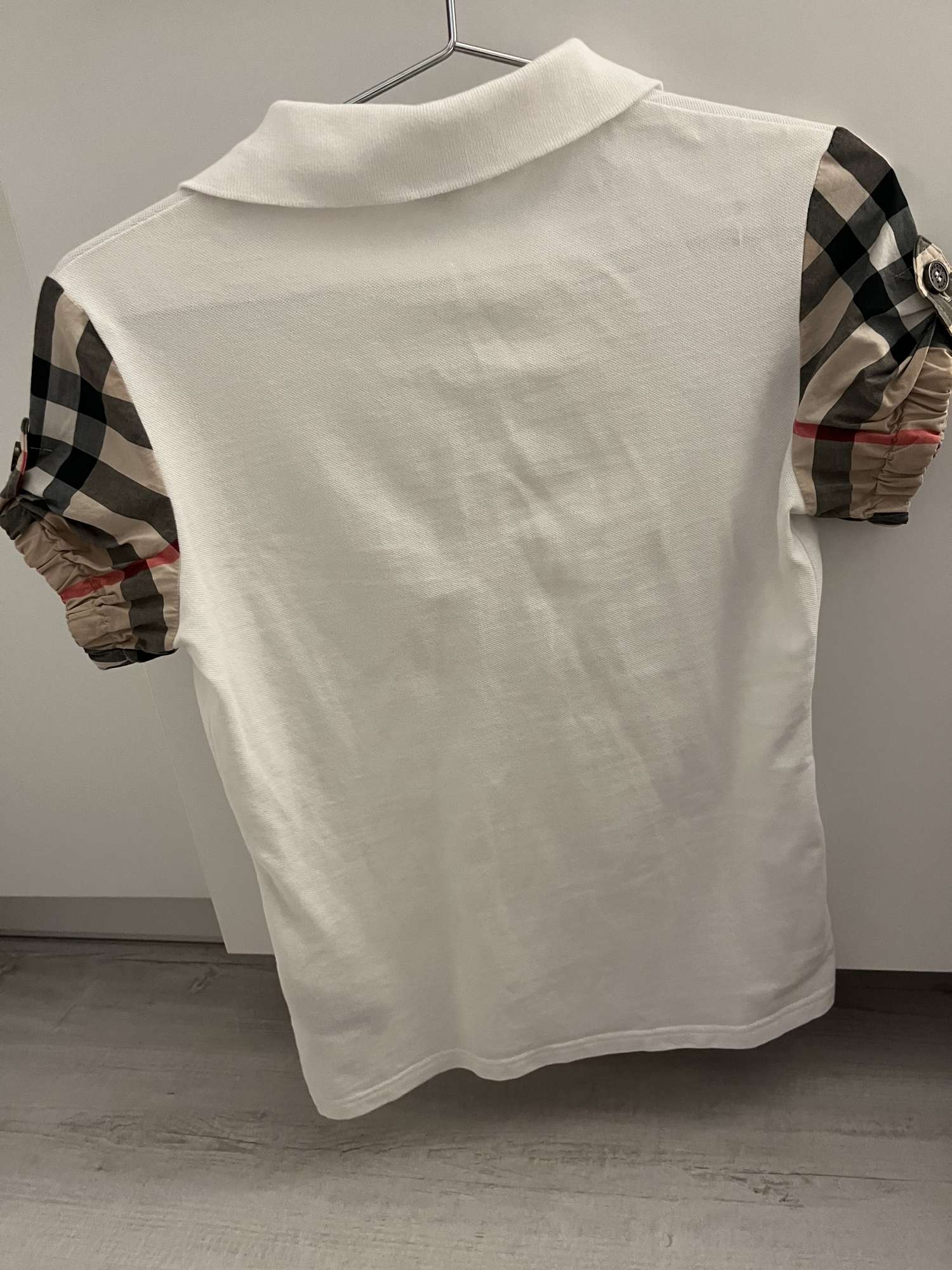 Burberry biela polokošeľa XS