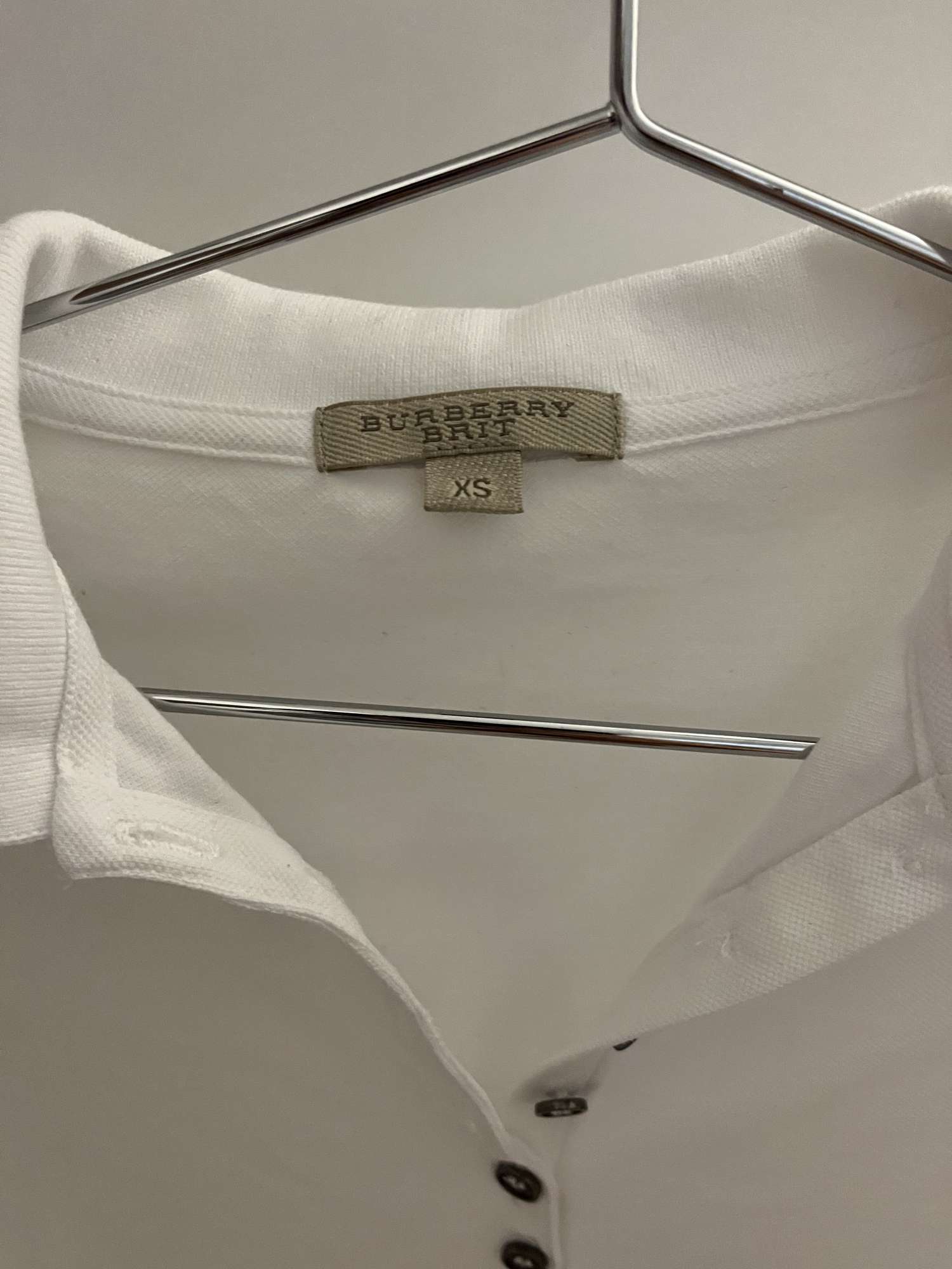 Burberry biela polokošeľa XS