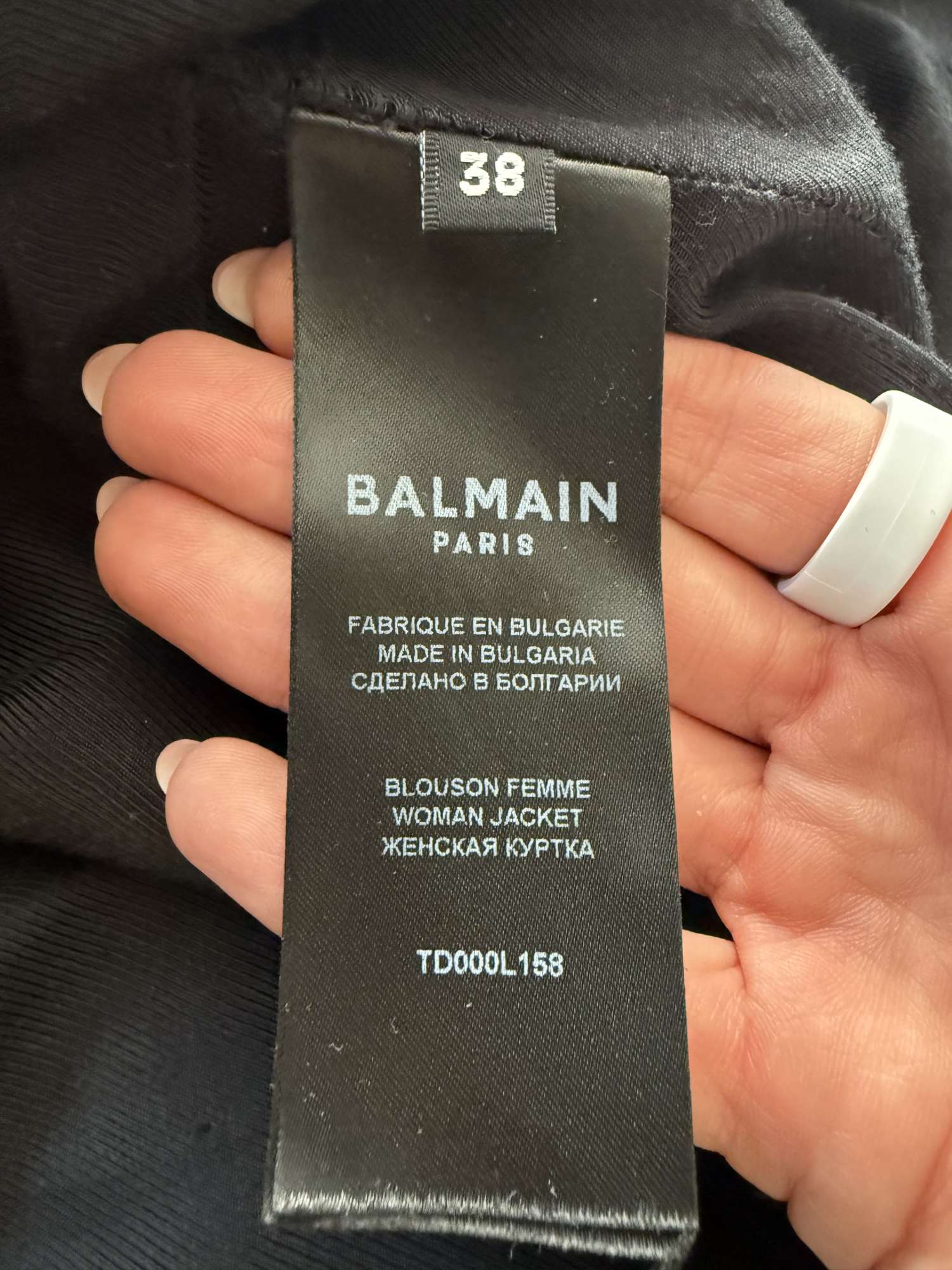 Balmain kožená bunda