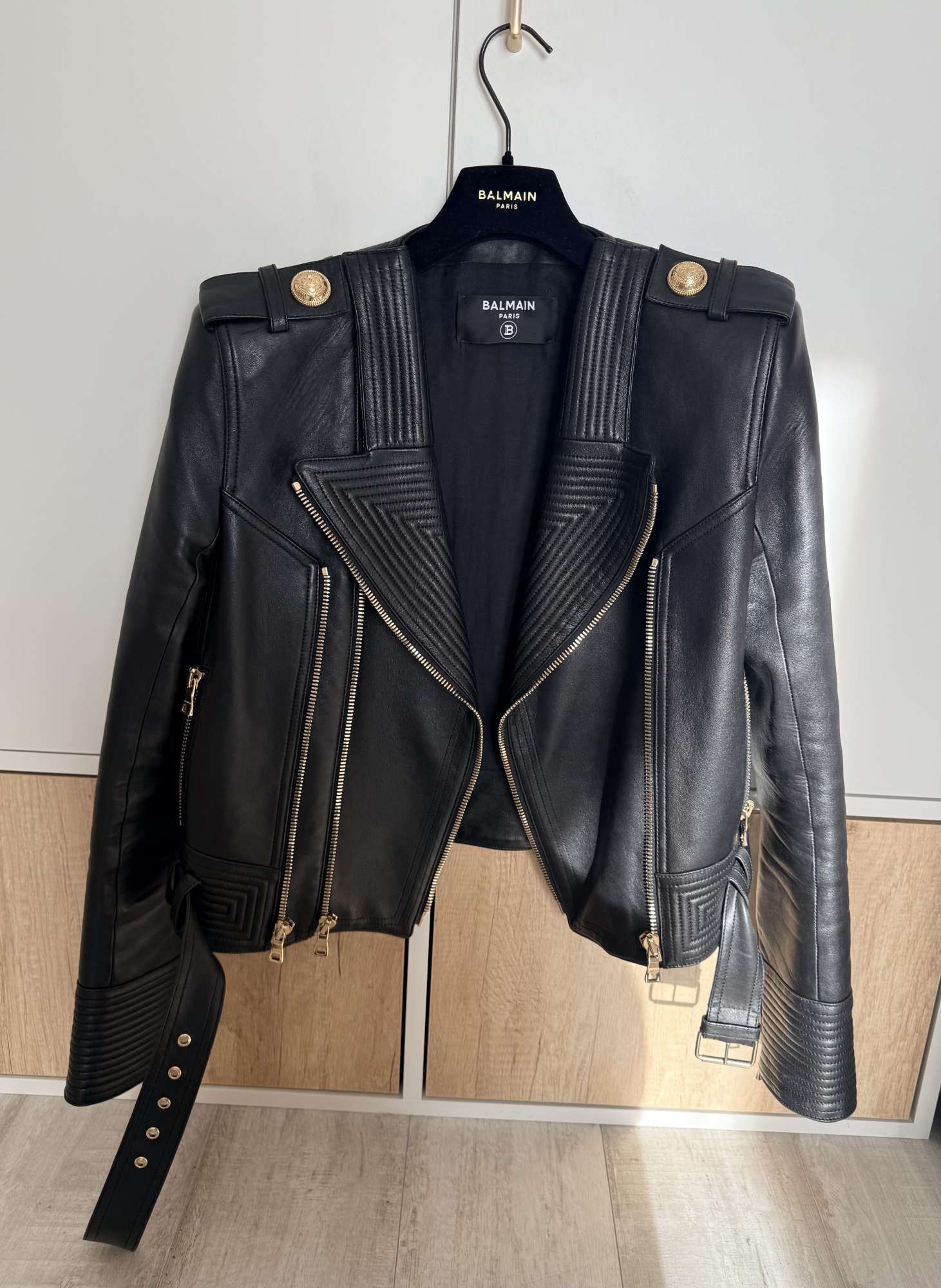 Balmain kožená bunda