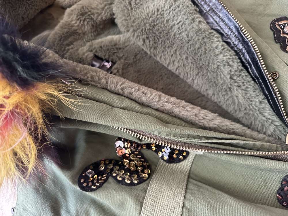 Luxusna zateplena parka + kabelka