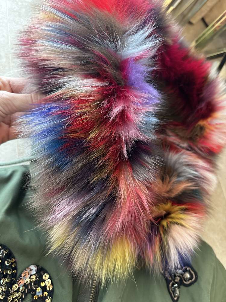 Luxusna zateplena parka + kabelka