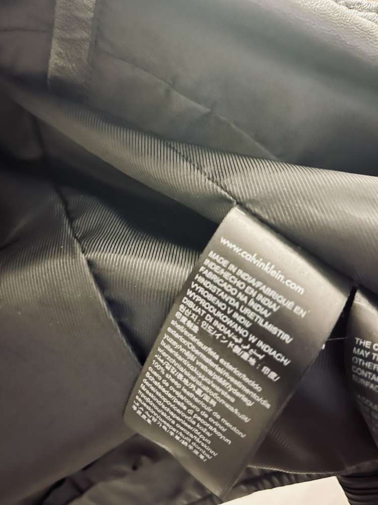 Calvin Klein kožená bunda XS (pravá koža)