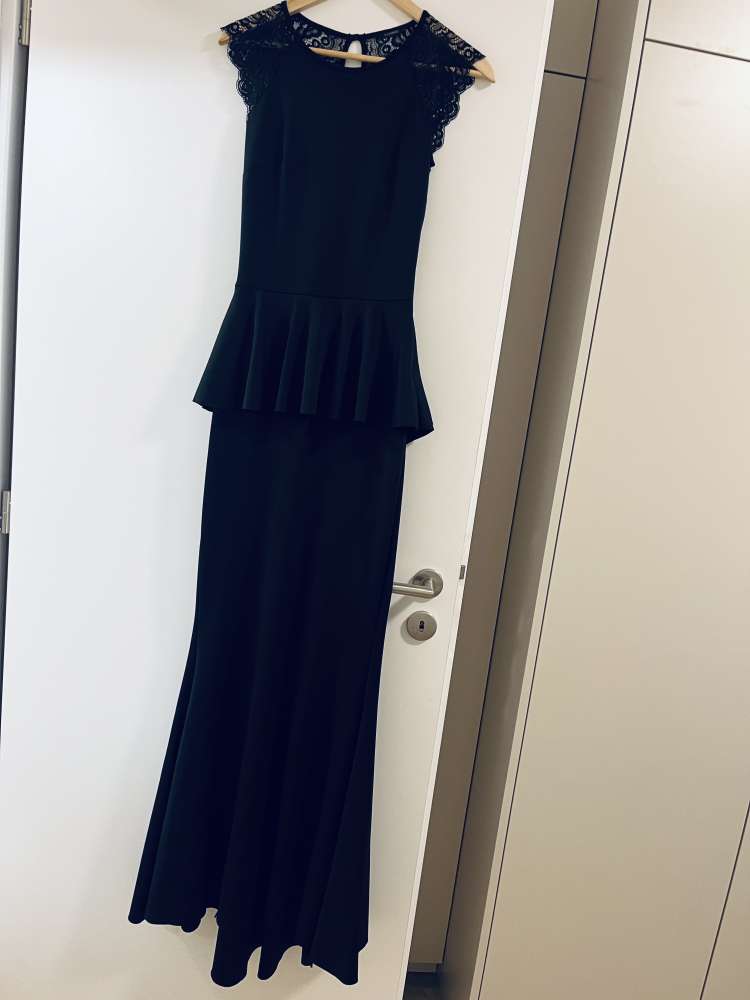 Sugarbird čierne dlhé šaty XS