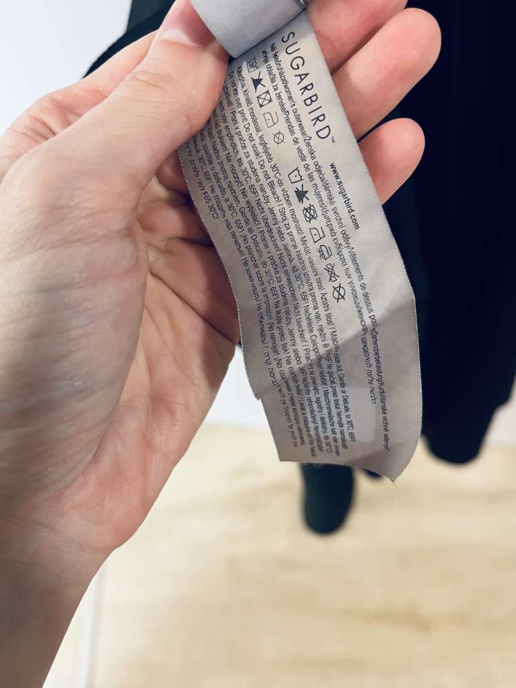 Sugarbird čierne dlhé šaty XS