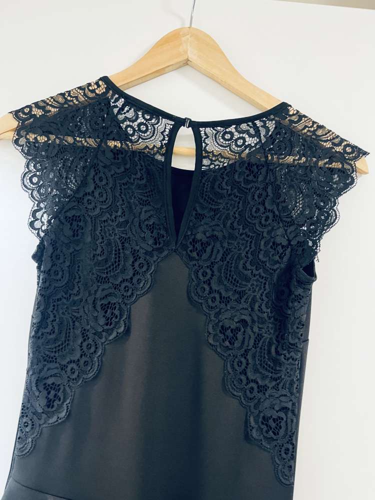 Sugarbird čierne dlhé šaty XS