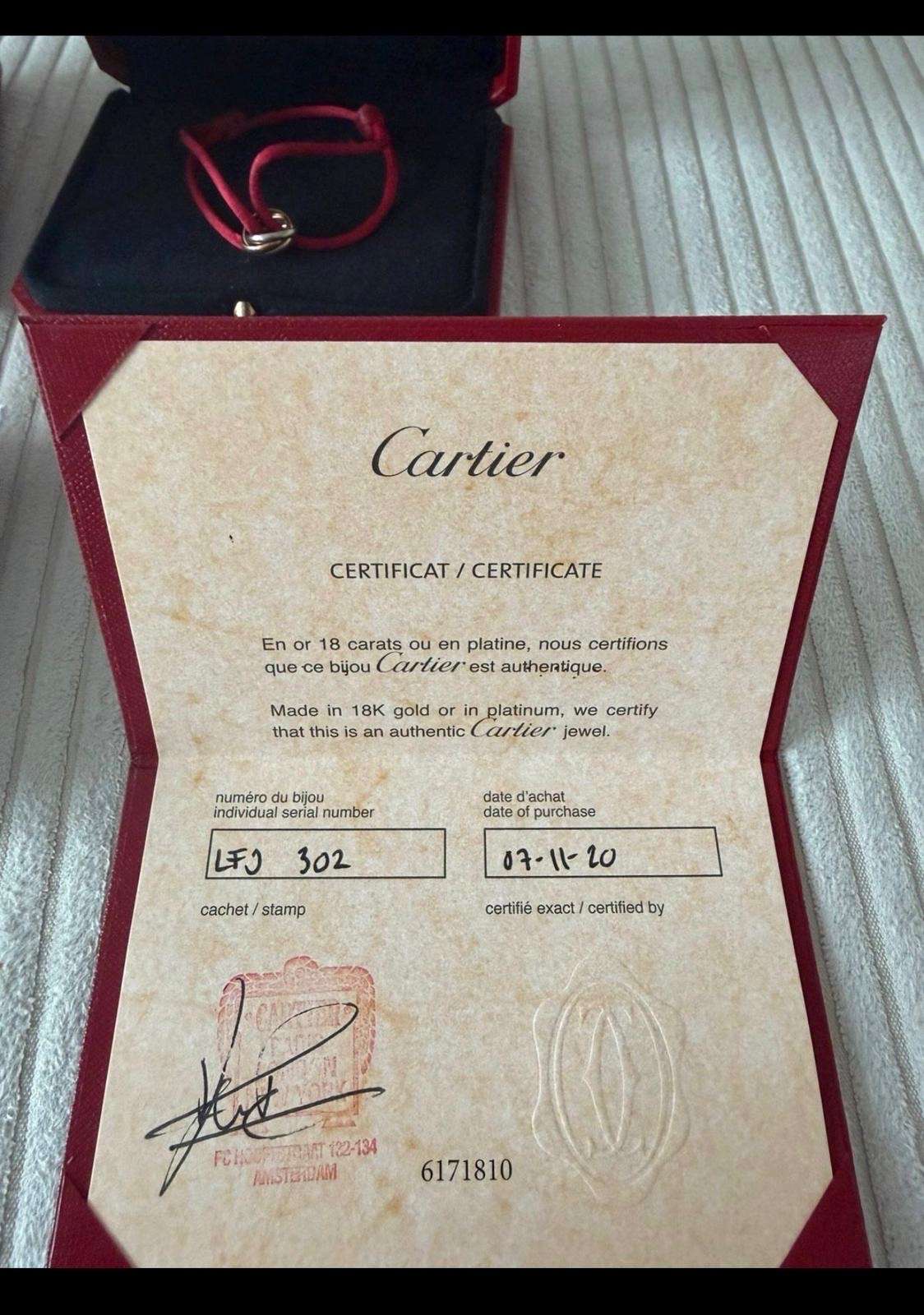 Cartier Trinity naramok