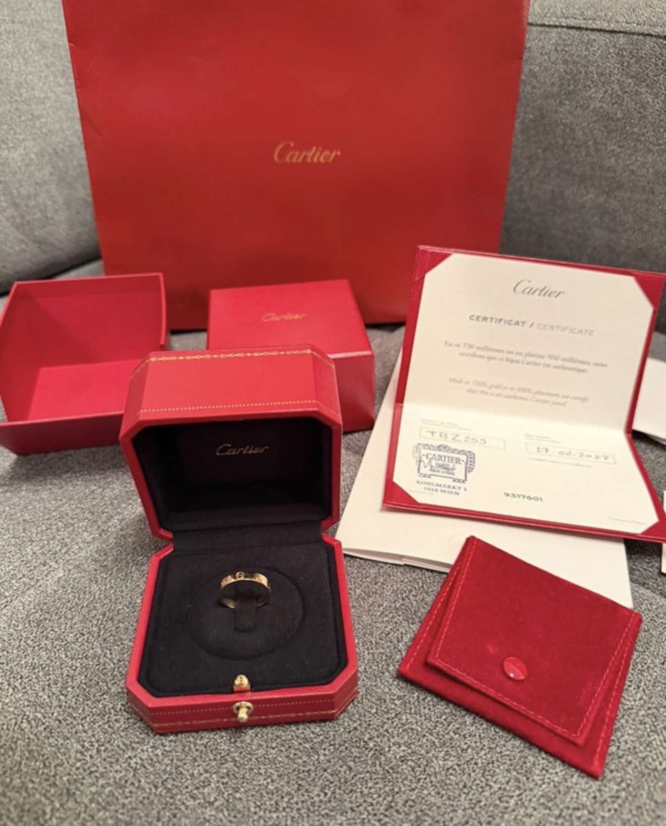 Cartier love prsteň