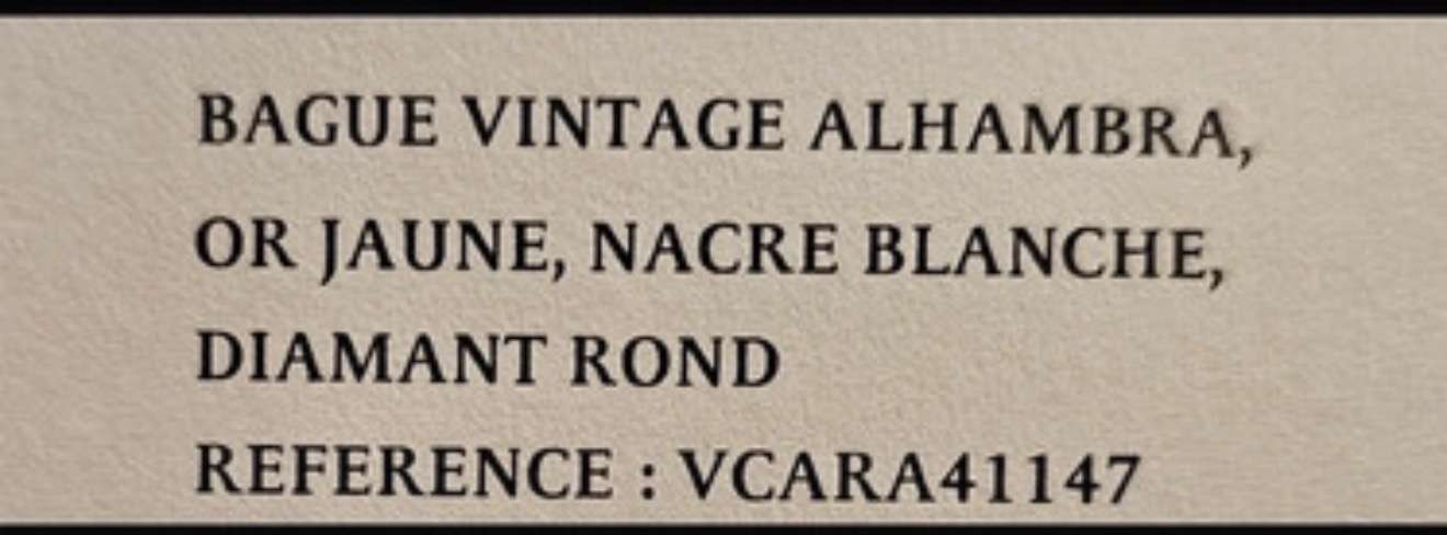 Vami Cleef Arpels prsteň