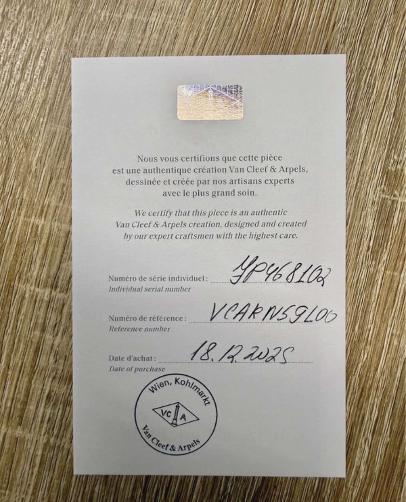 Van Cleef arpels naramok