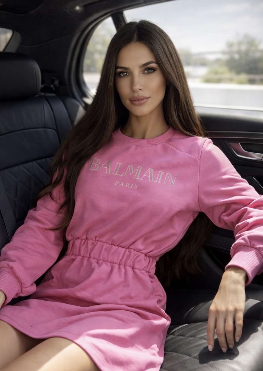 Balmain teplákové šaty