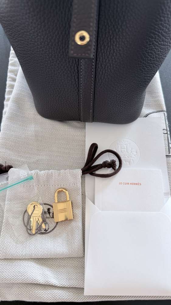 Hermès Picotin 18 Lock Ebene Gold nové s faktúrou