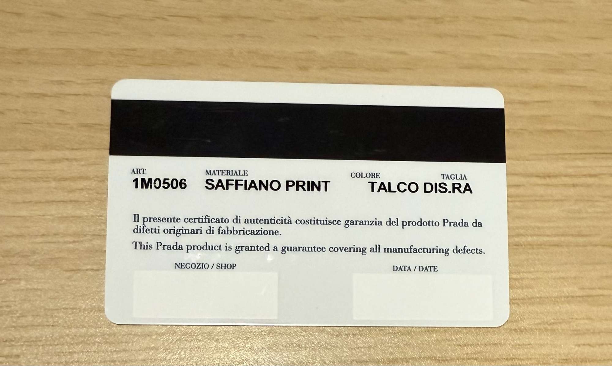 Prada saffiano print wallet