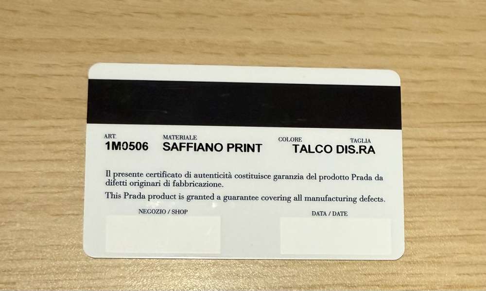 Prada saffiano print wallet