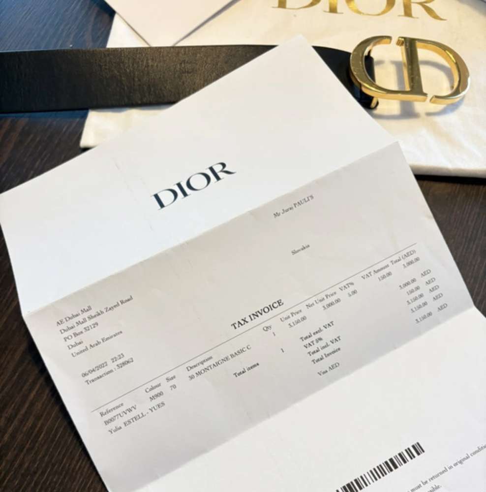 Christian Dior opasok 70cm