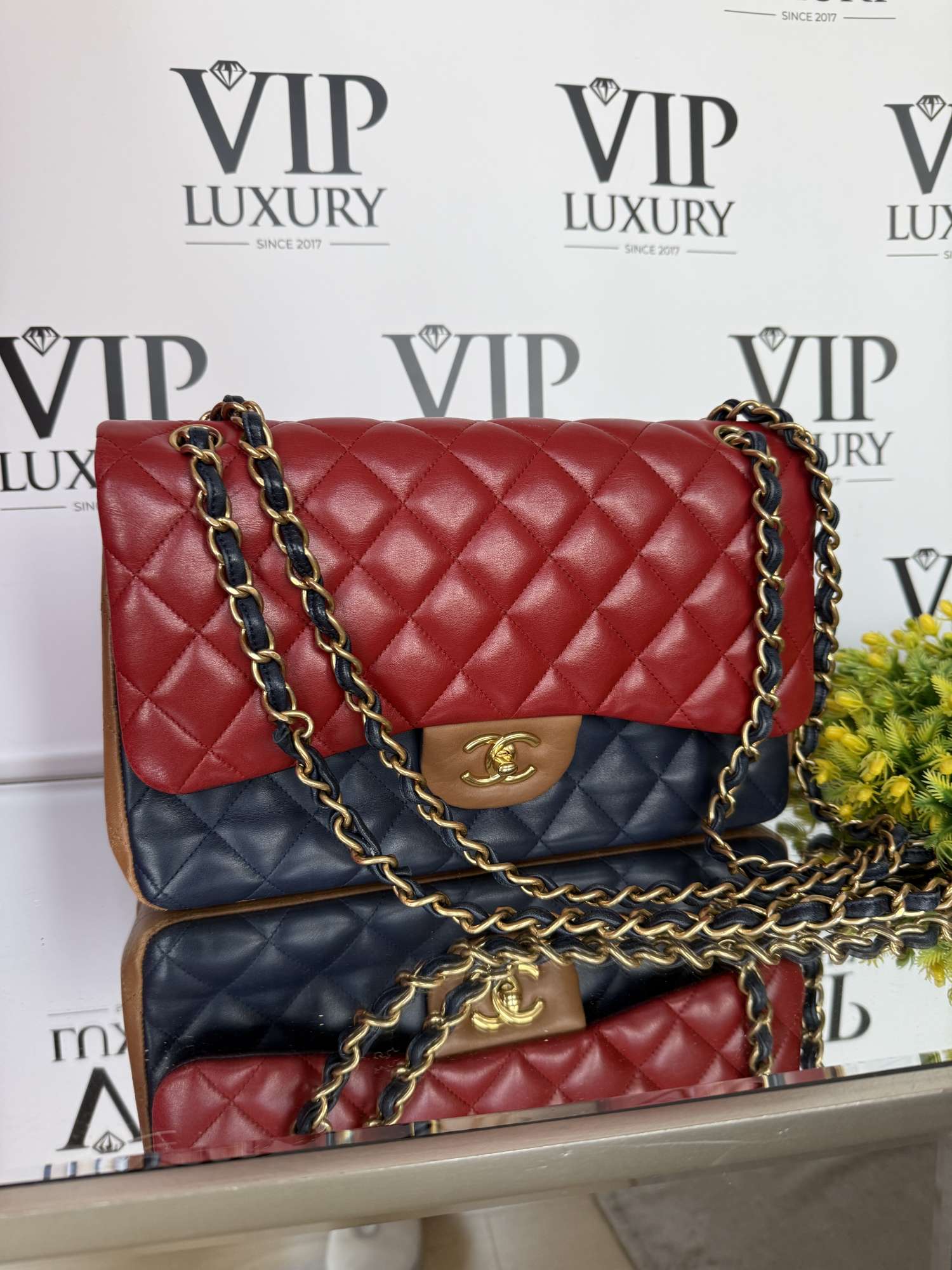 Chanel Jumbo triocolor