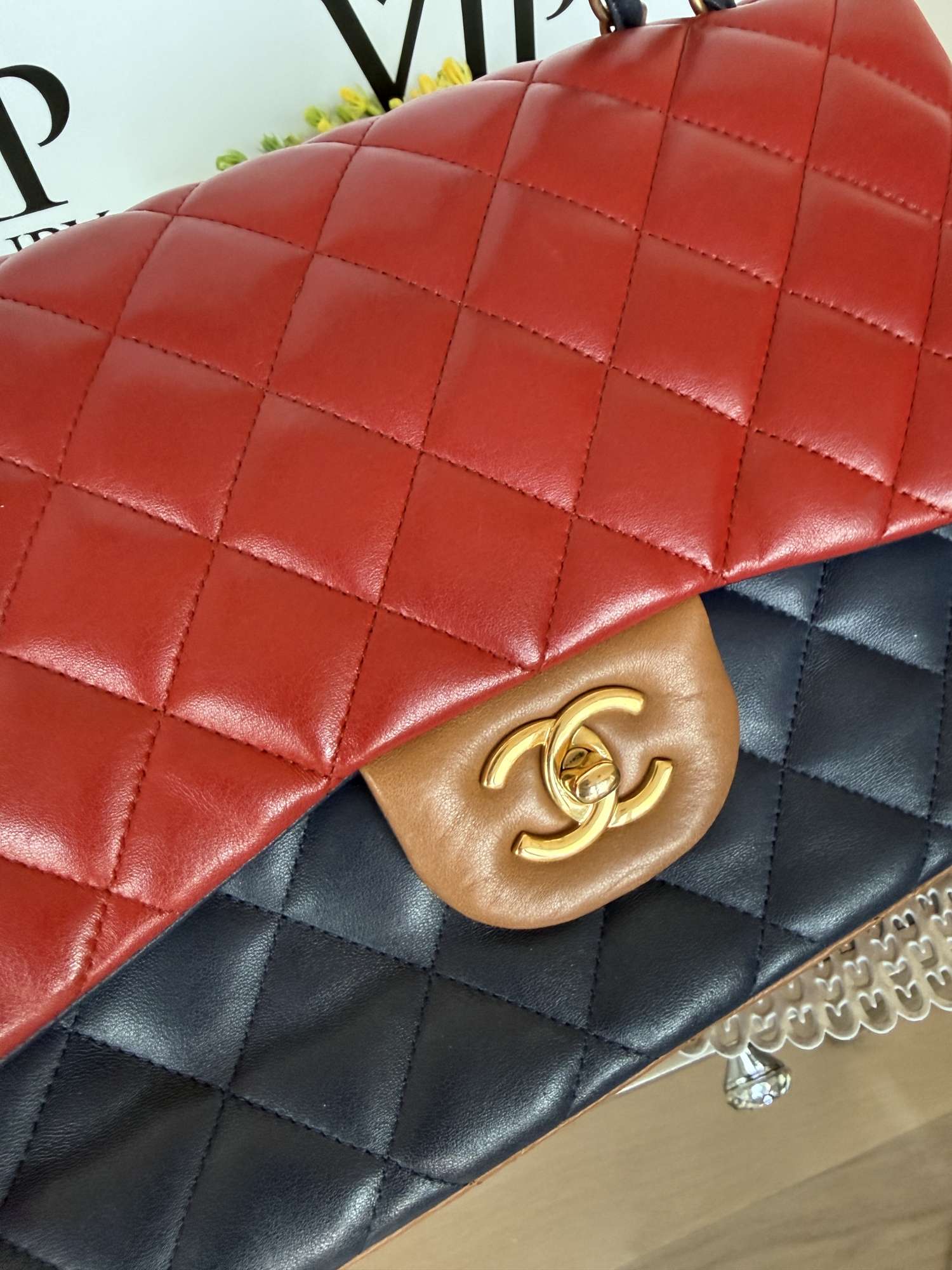 Chanel Jumbo triocolor