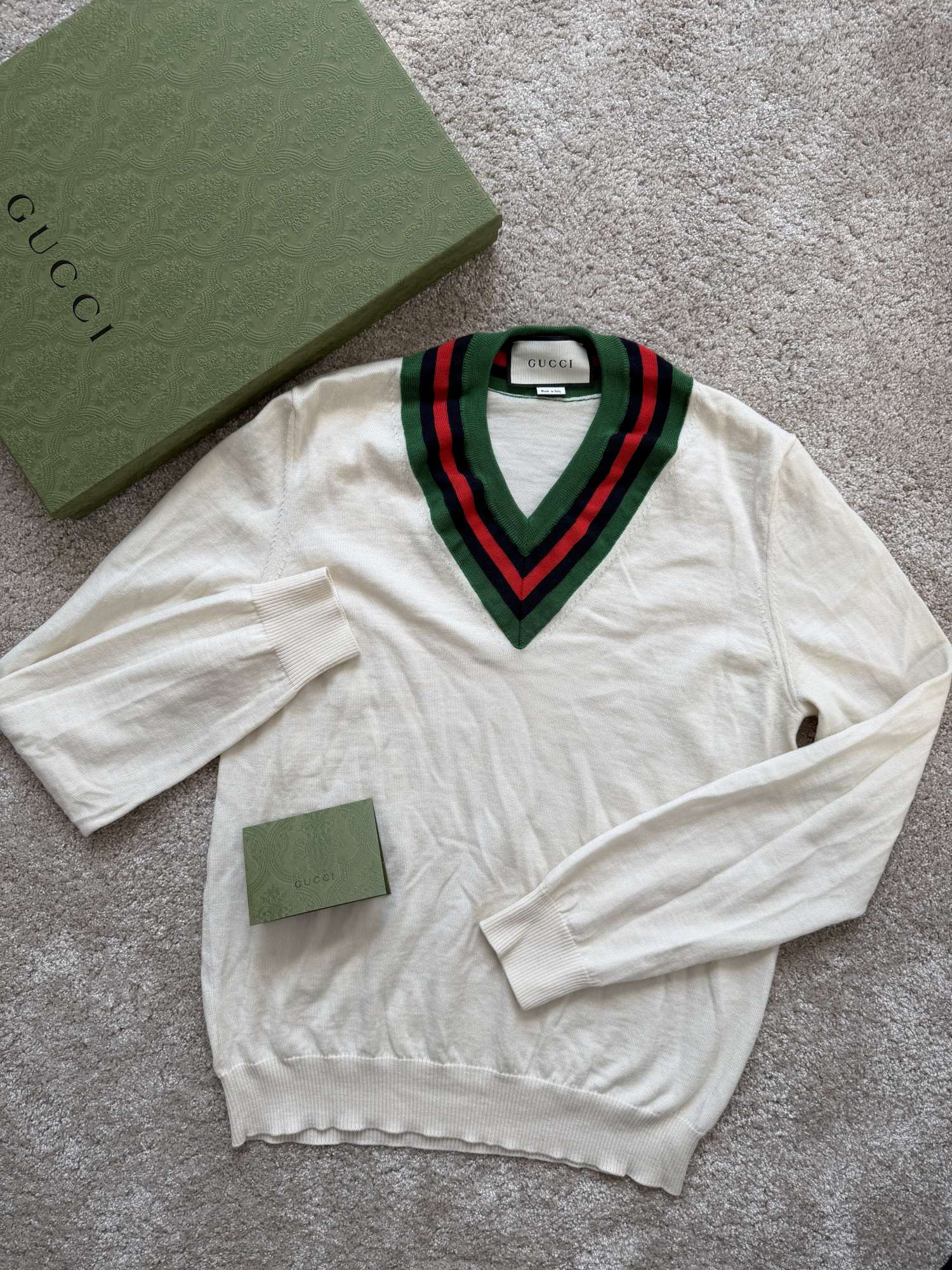 Gucci vlnený nový sveter pánsky