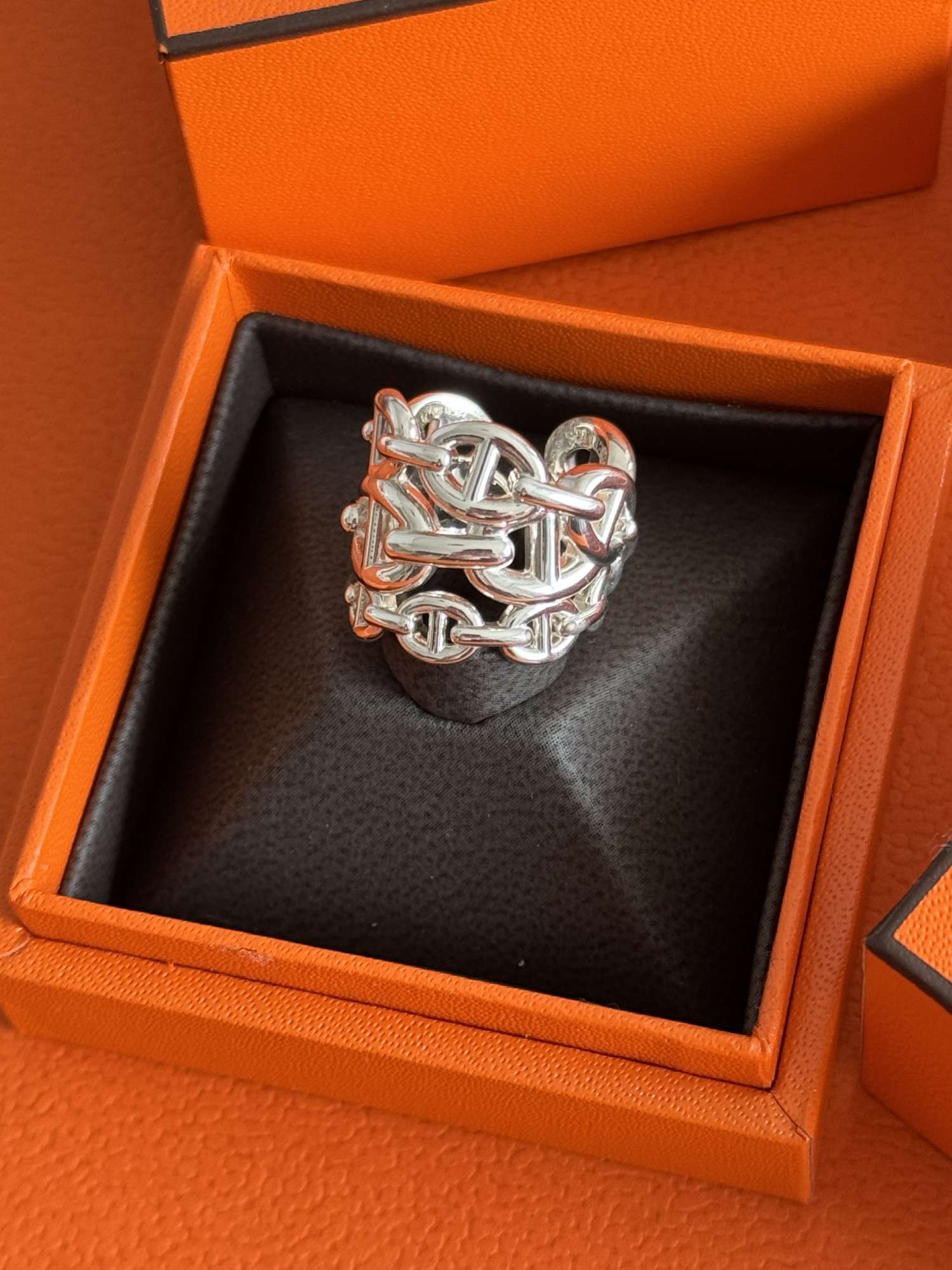 Hermes prsteň striebro