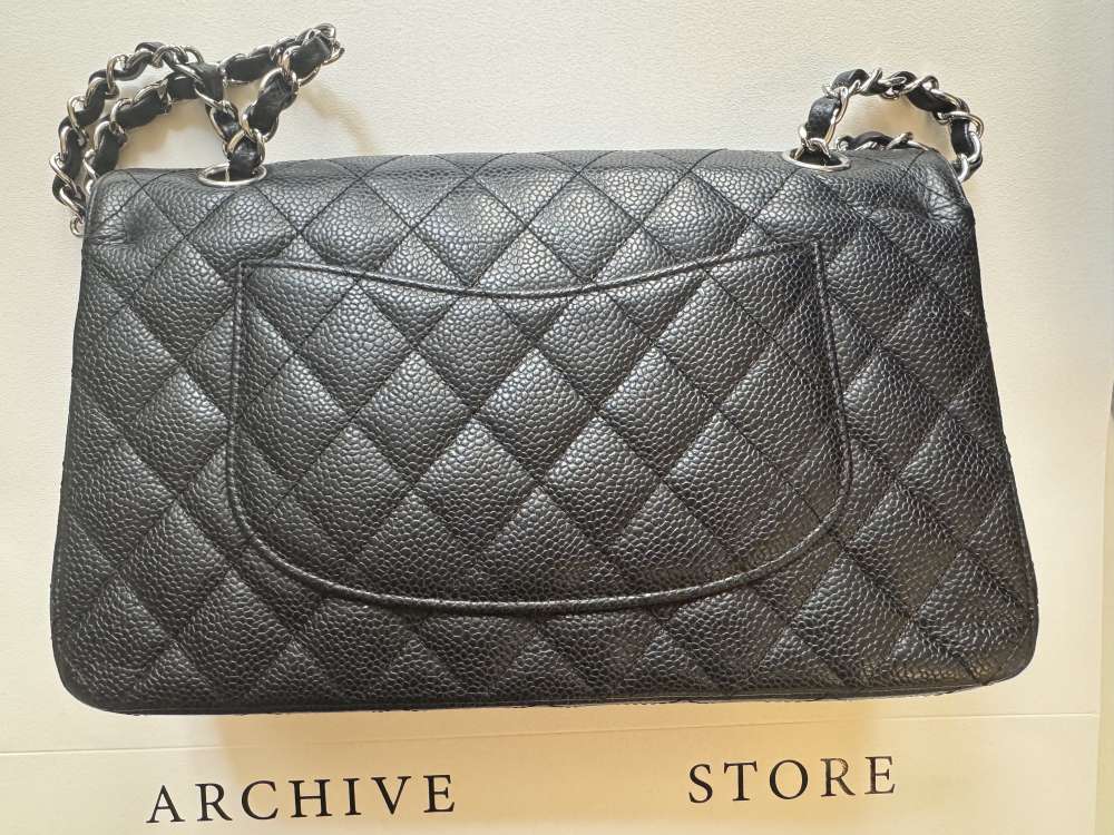 Chanel Double Flap Caviar Leather Medium