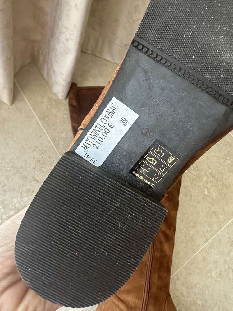 Cizmy nad kolena Cosmoparis brusena koza