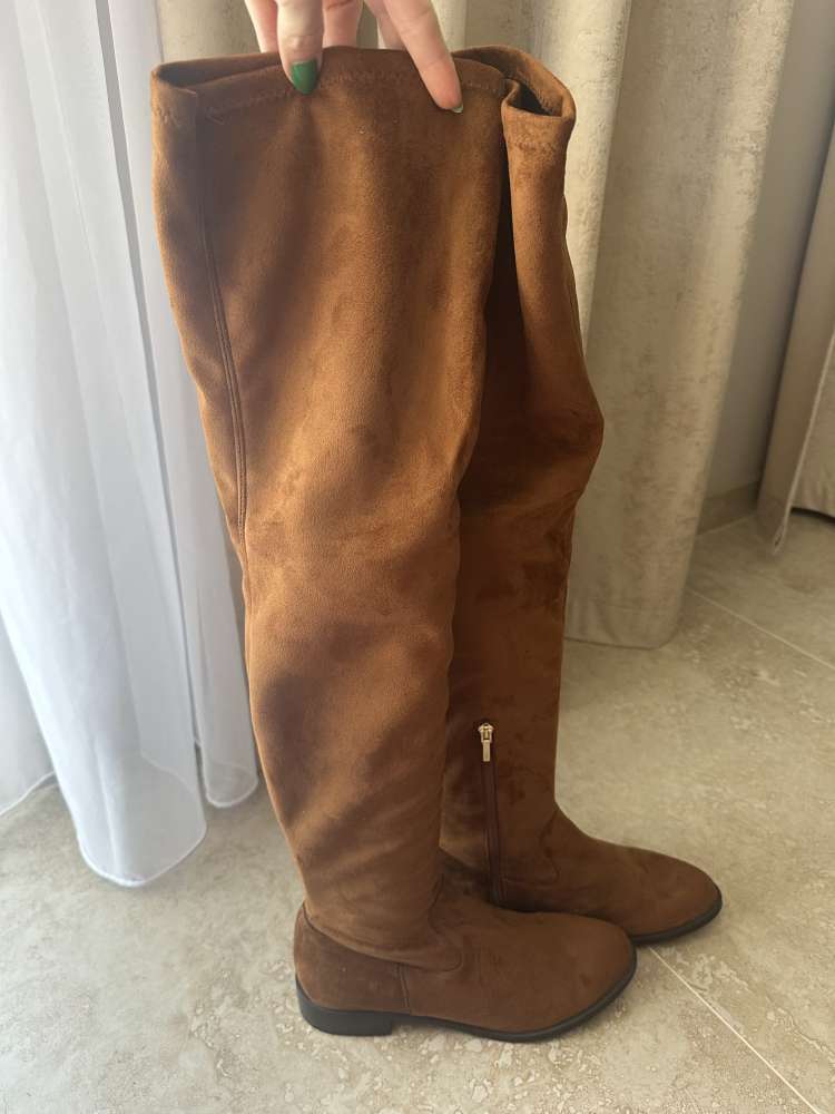 Cizmy nad kolena Cosmoparis brusena koza