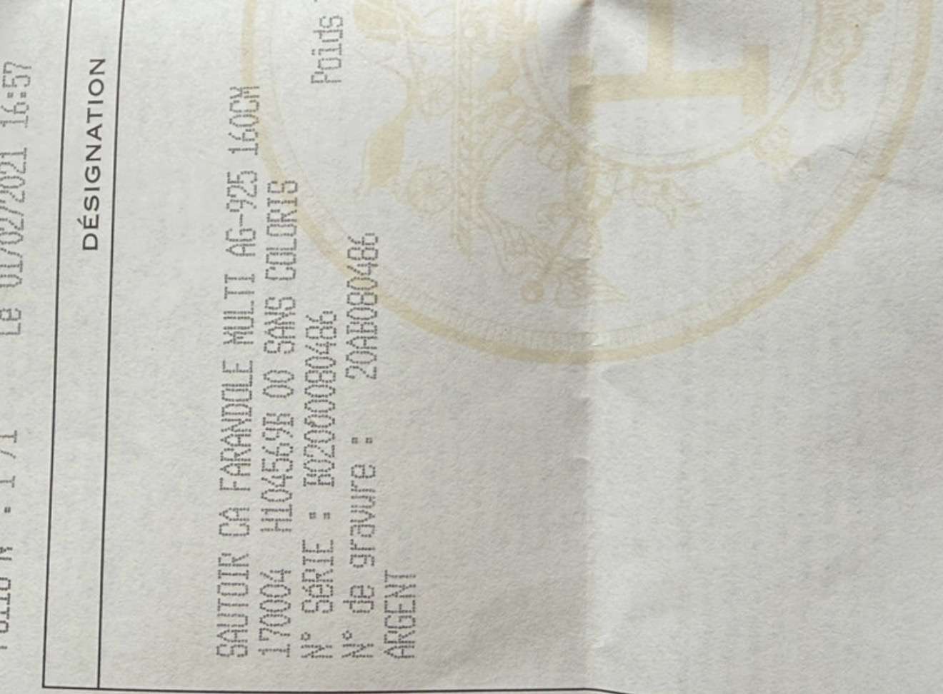 Hermes Farandole 160cm