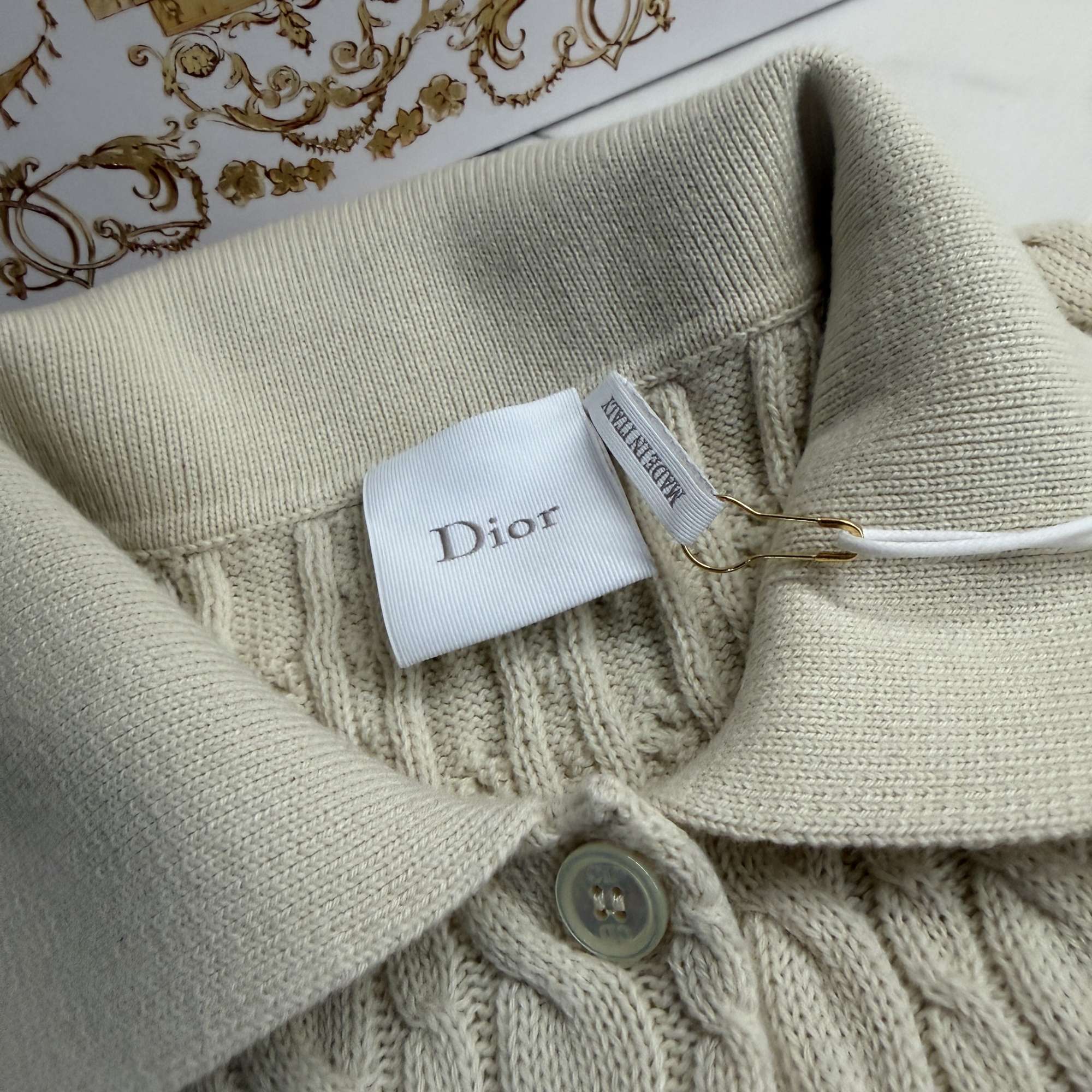 Dior Médaillon Short-Sleeved Sweater
