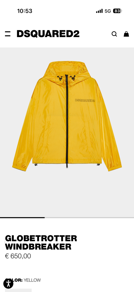 DSQUARED2 GLOBETROTTER WINDBREAKER