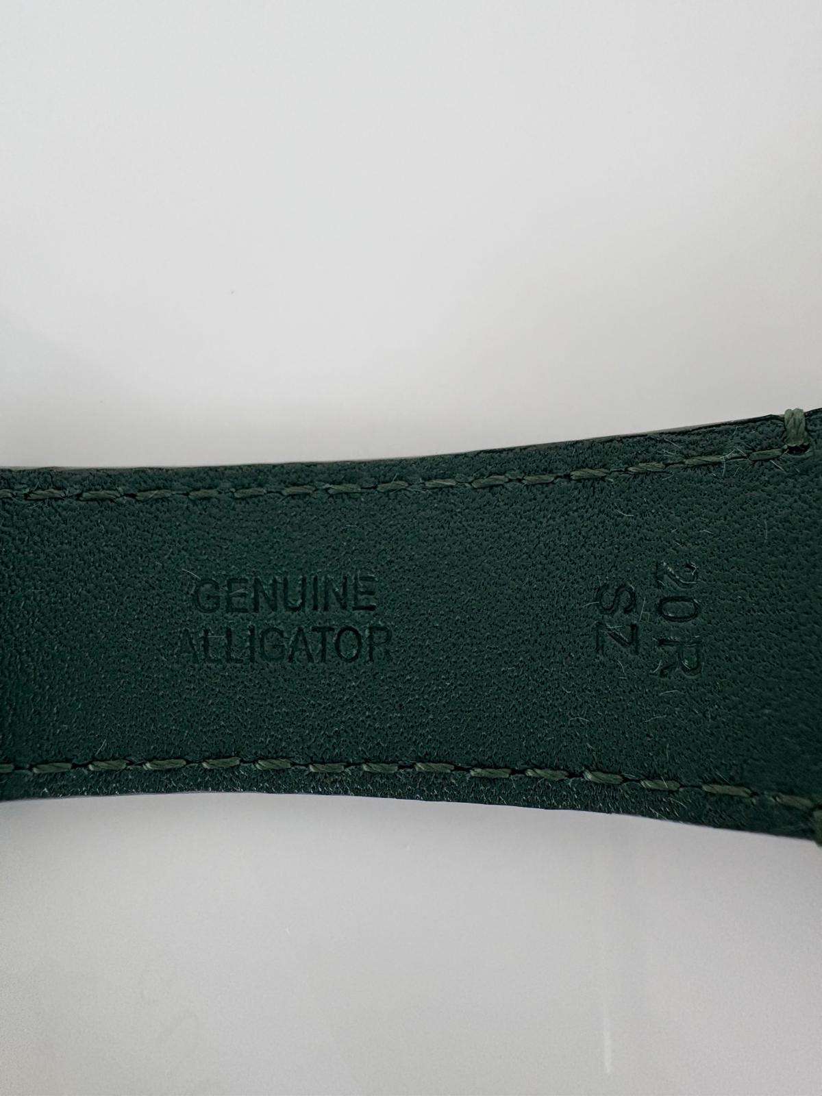 Gucci Grip – Oceľ / Zelený Aligátor