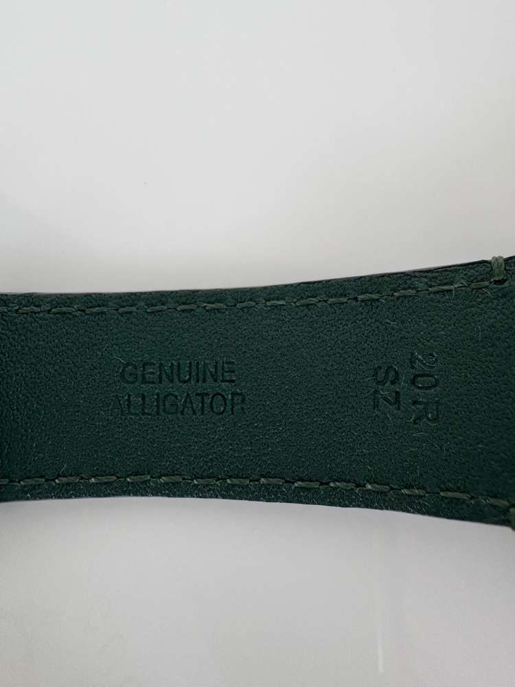 Gucci Grip – Oceľ / Zelený Aligátor