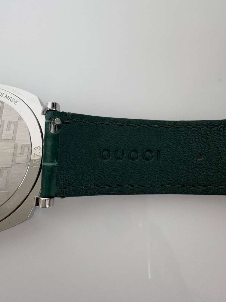 Gucci Grip – Oceľ / Zelený Aligátor