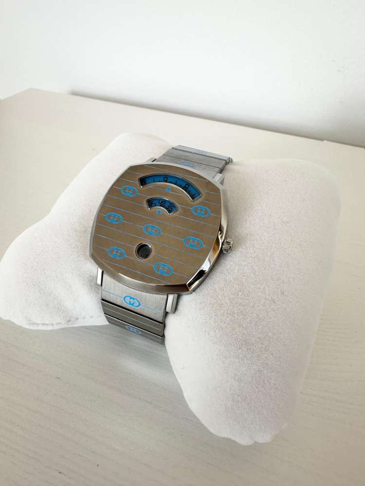 Gucci Grip – Oceľ / Modrá Superluminova